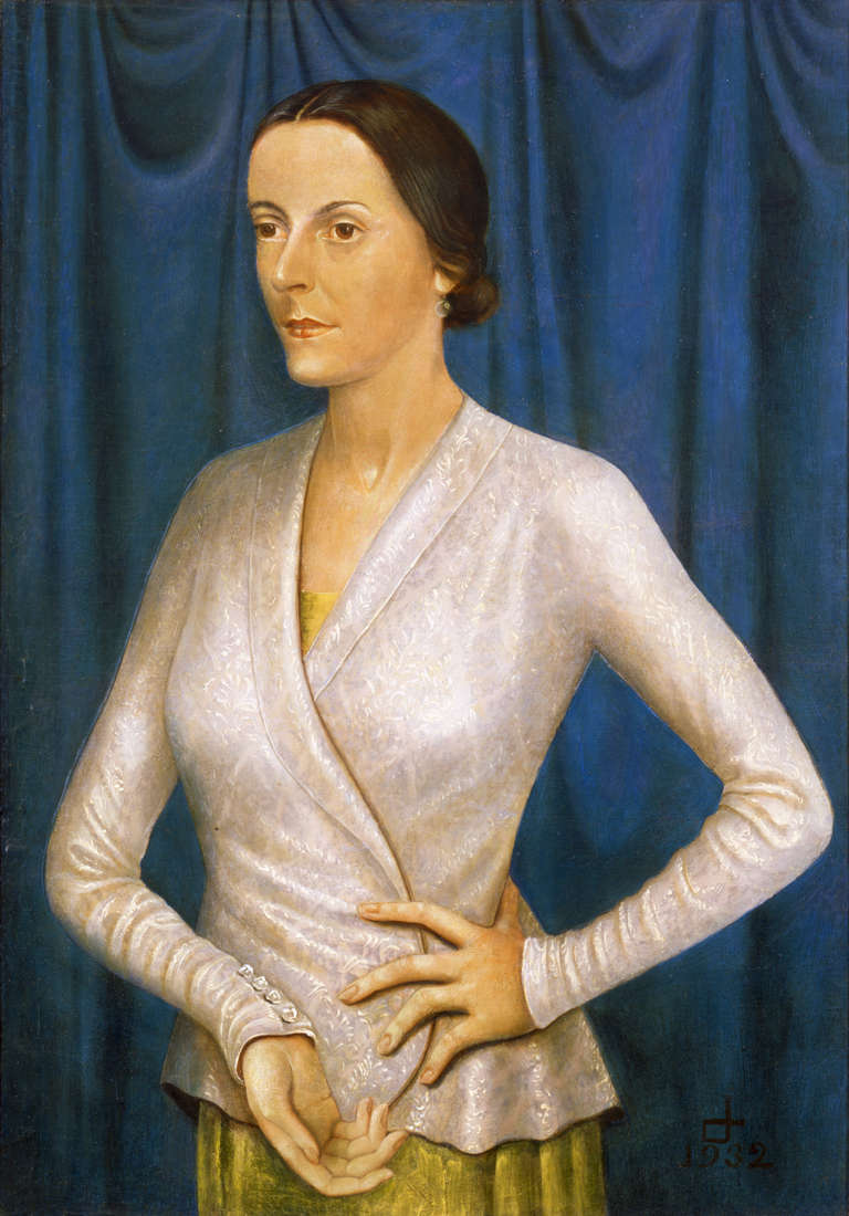 Otto Dix Portrait Painting - Portrait of the Singer Elisabeth Stüntzner
