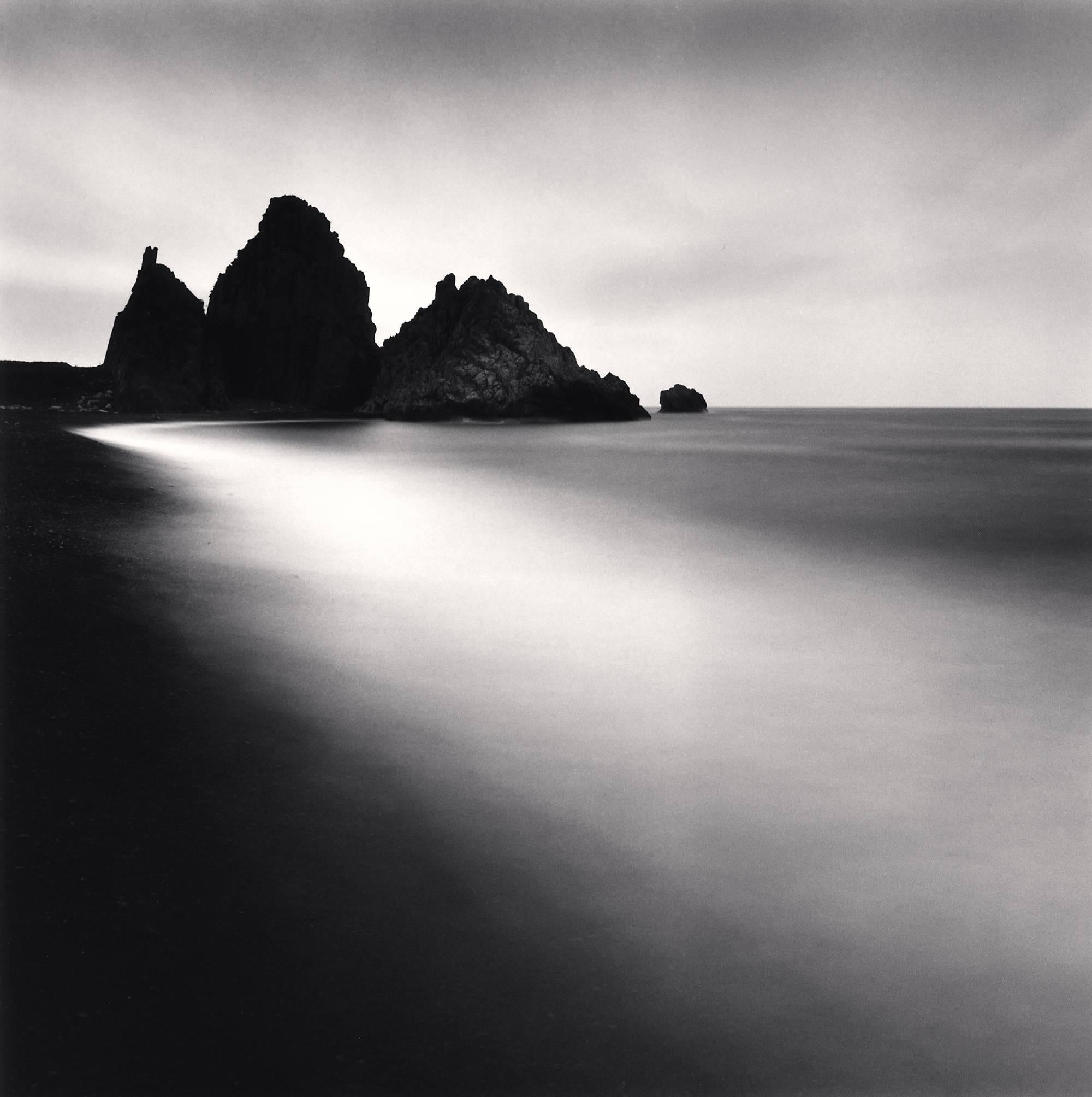 Michael Kenna Black and White Photograph - Beach Rocks, Gageo-do, Shinan, South Korea. 