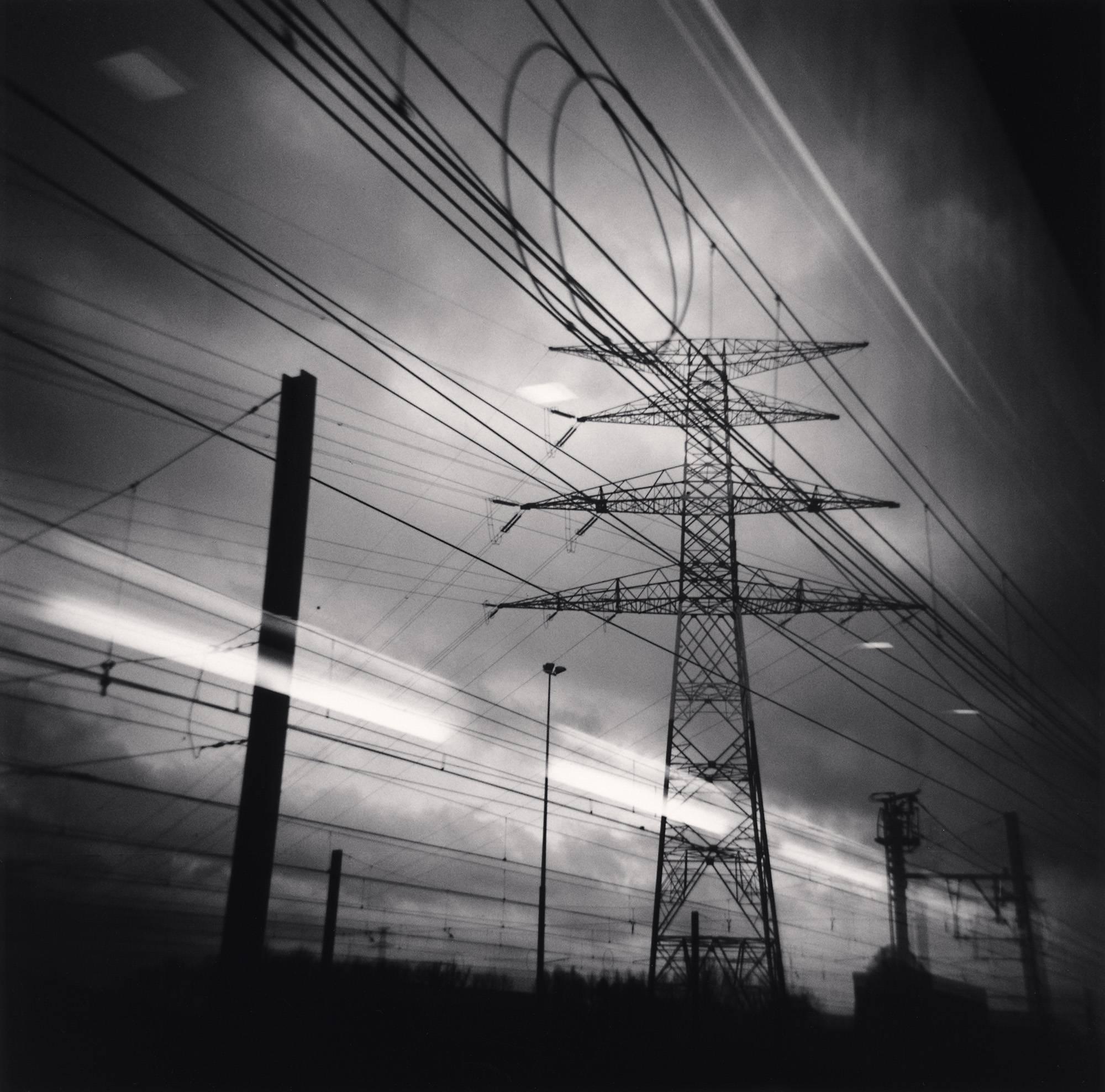 Michael Kenna Black and White Photograph - Thalys View, Brussels, Belgium. 2010