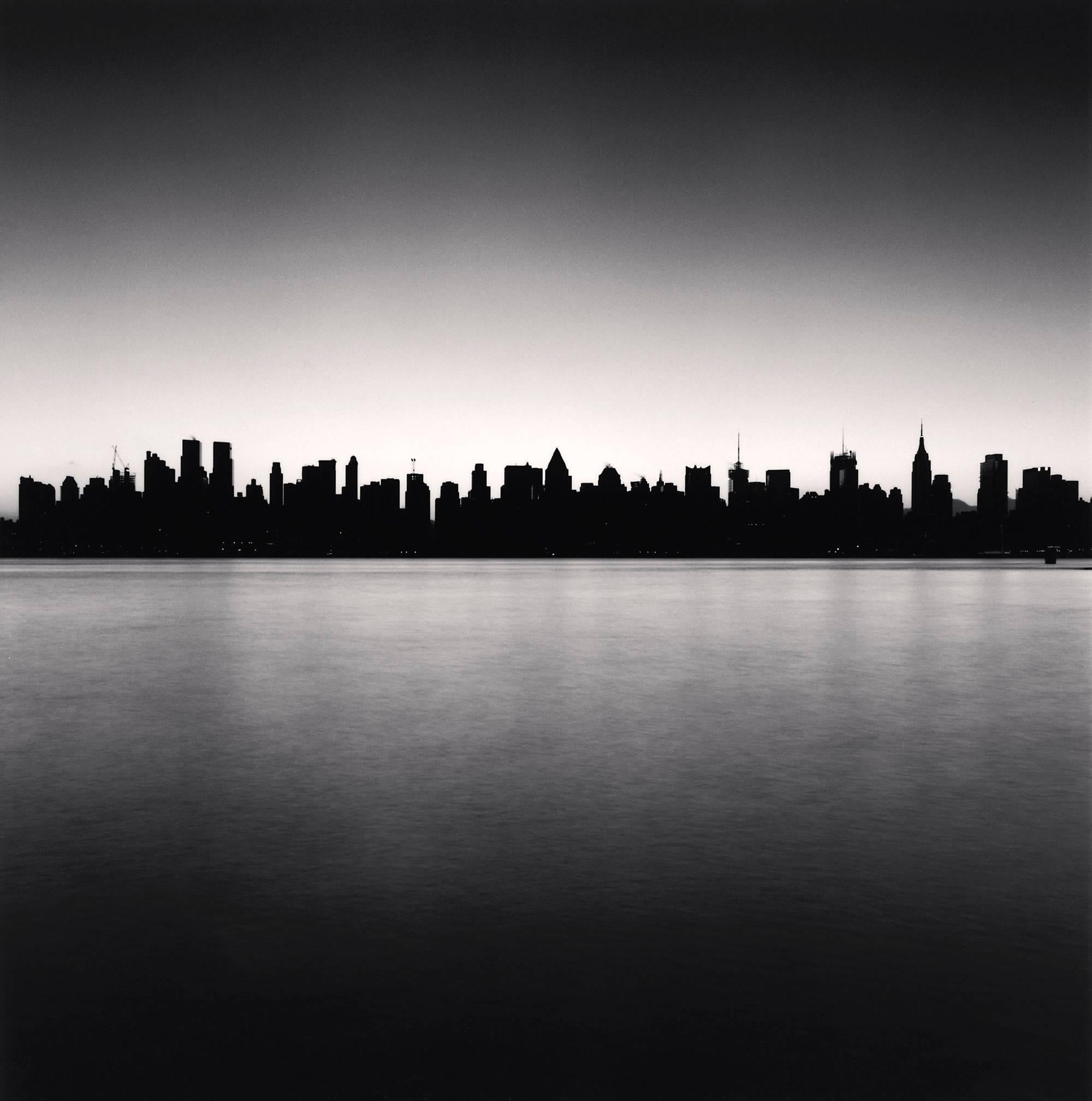 Michael Kenna Black and White Photograph - Manhattan Skyline, Study 1, New York, USA,