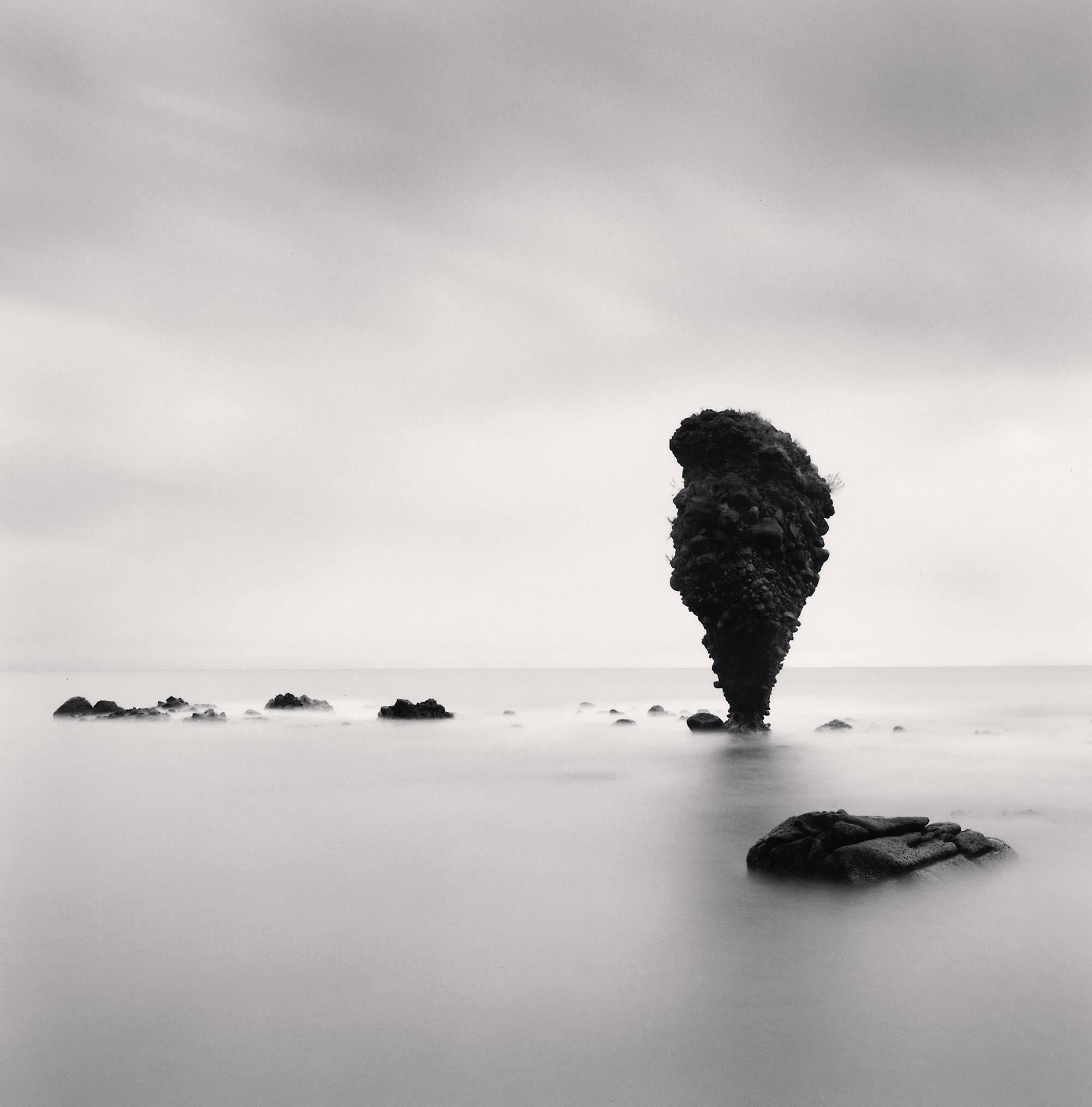 Michael Kenna Landscape Photograph - Rock Formations, Study 2, Yoichi, Hokkaido, Japan