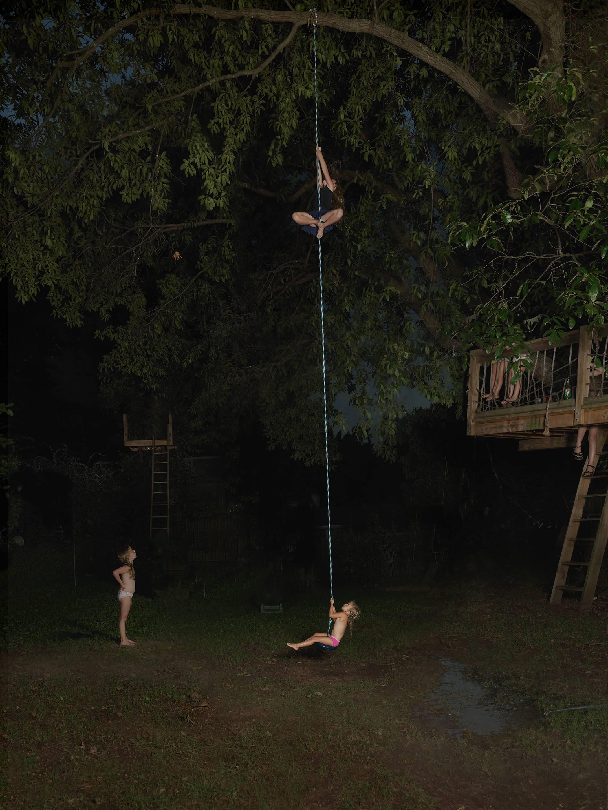 Julie Blackmon Color Photograph - Rope Swing