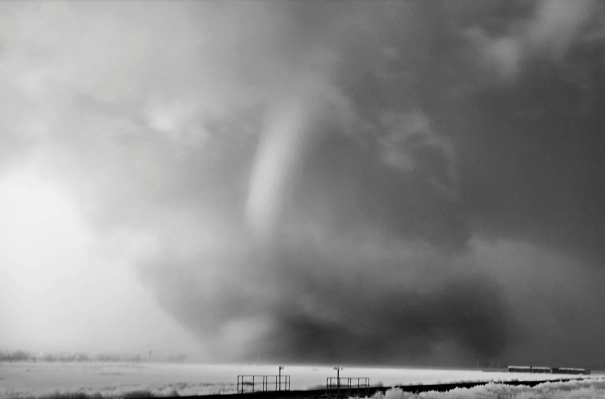 Mitch Dobrowner Black and White Photograph - Tornado in Rain