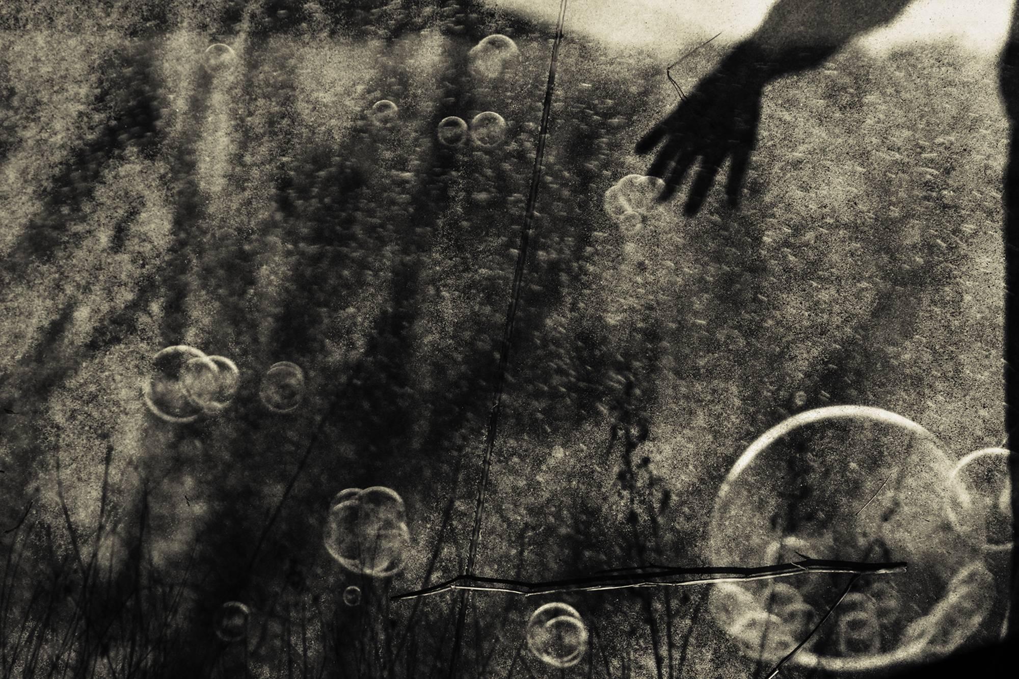 Angela Bacon-Kidwell Black and White Photograph - Bubbles