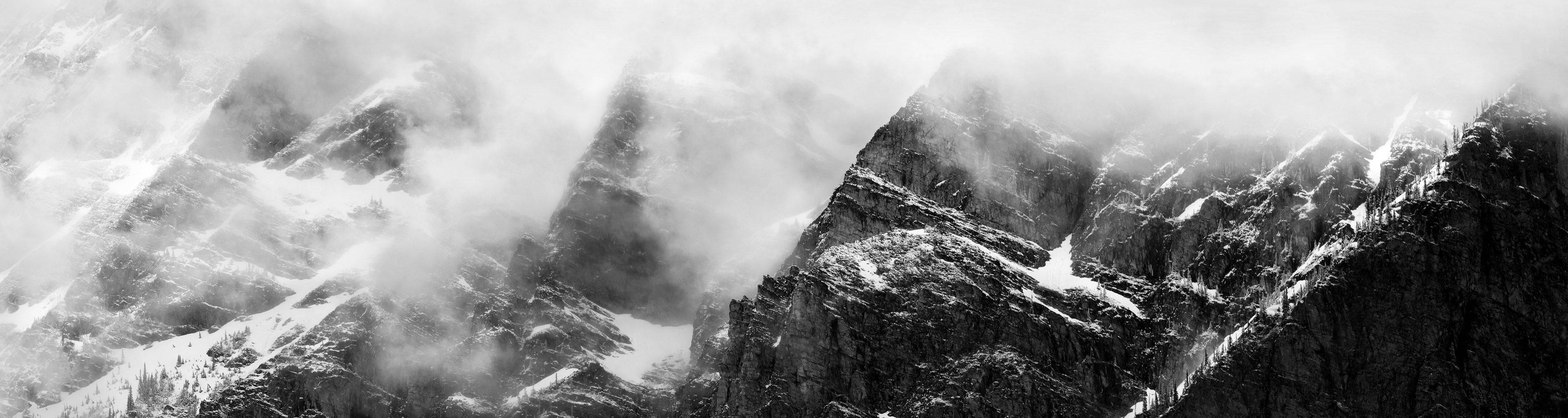 David H. Gibson Black and White Photograph - Mountain Moment III, Canadian Rocky Mountains