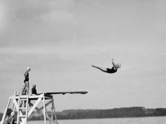 Diving off the shores of Lake Michigan, 2012