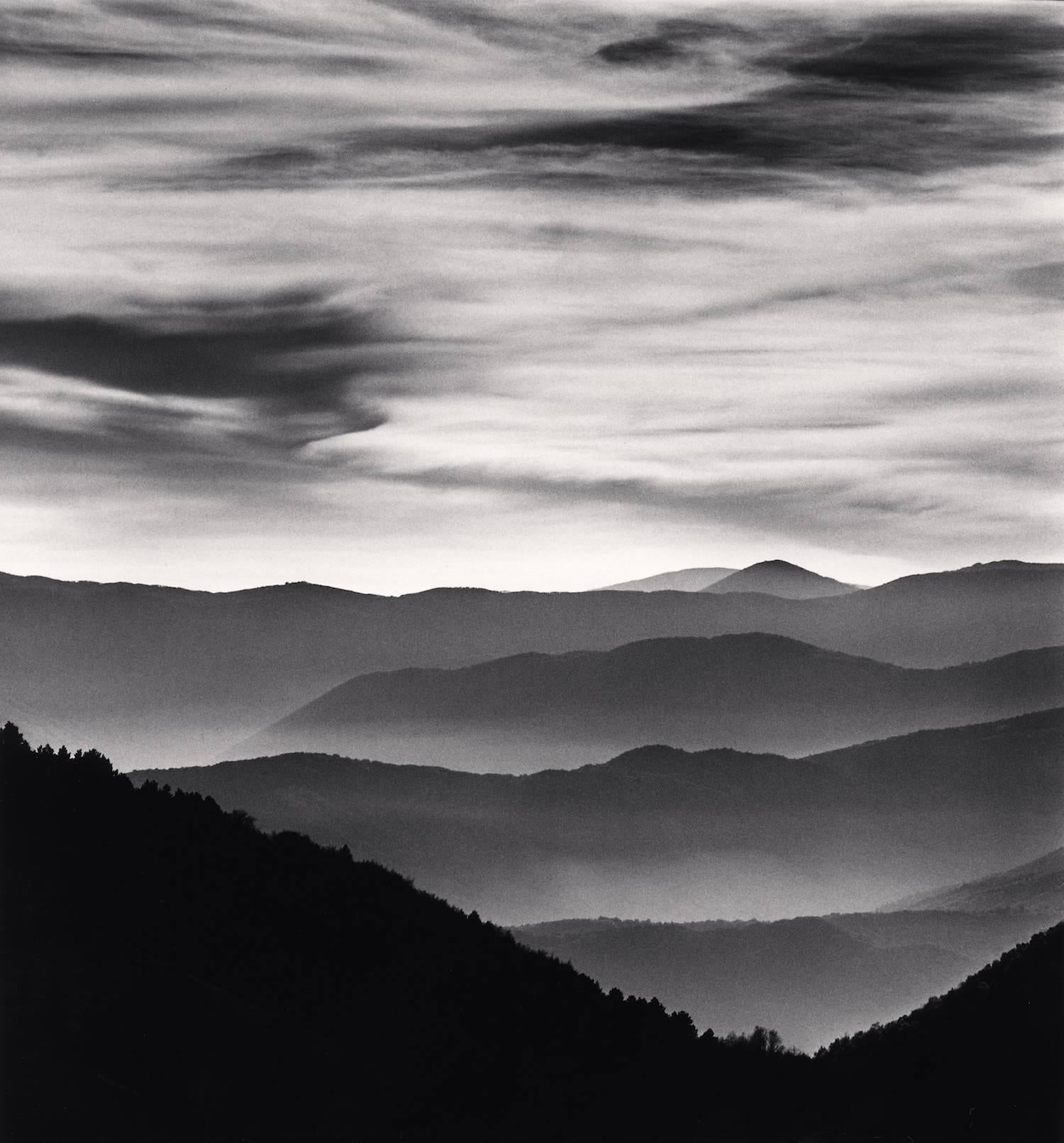 Michael Kenna Landscape Photograph - Distant Mountains, Passo delle Capannelle, Pizzoli, Abruzzo, Italy