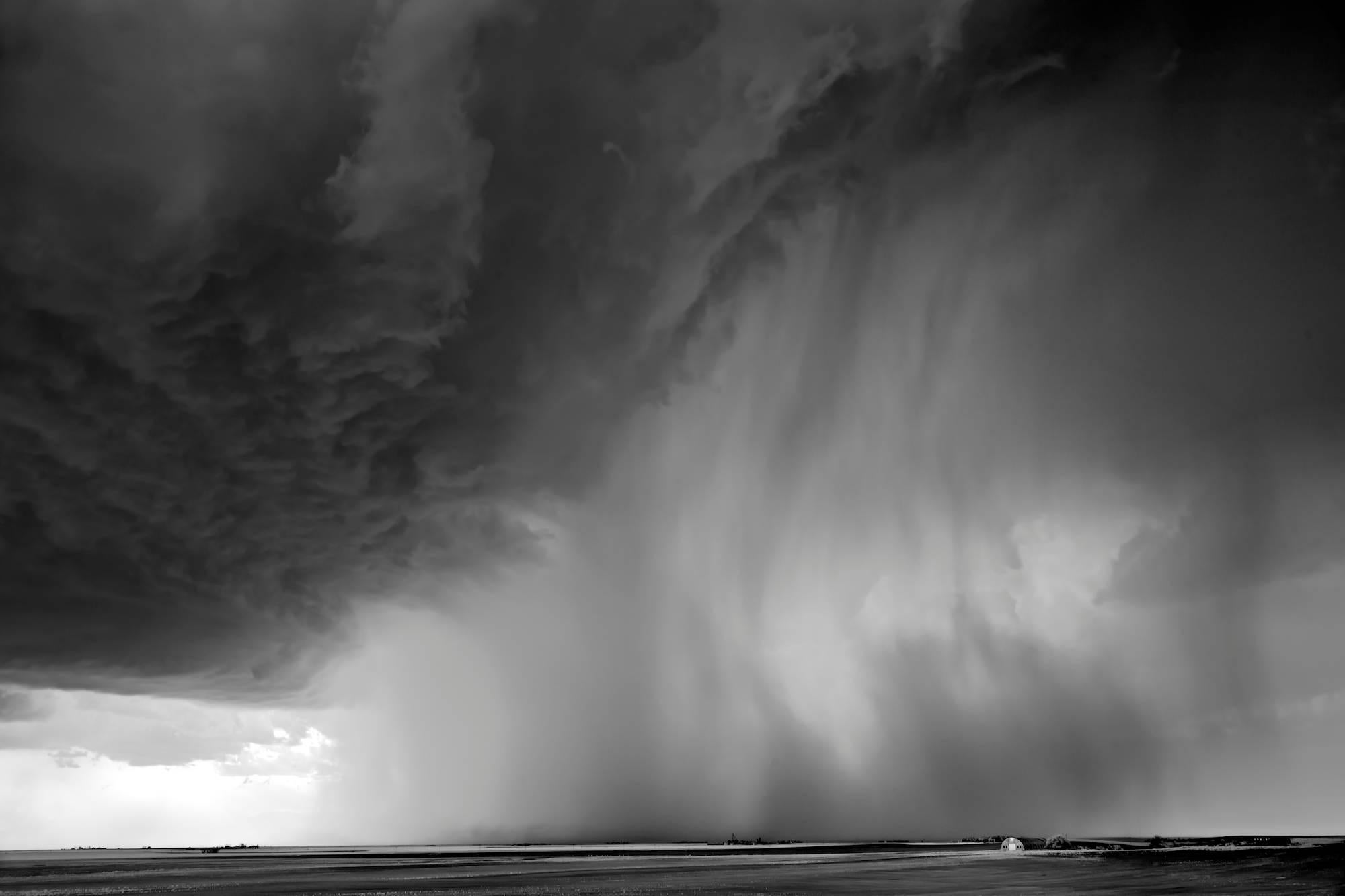 Mitch Dobrowner Black and White Photograph - Rainshafts
