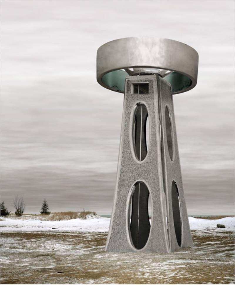 Color Photograph di David Trautrimas - Generatore di sovratensioni Whirl