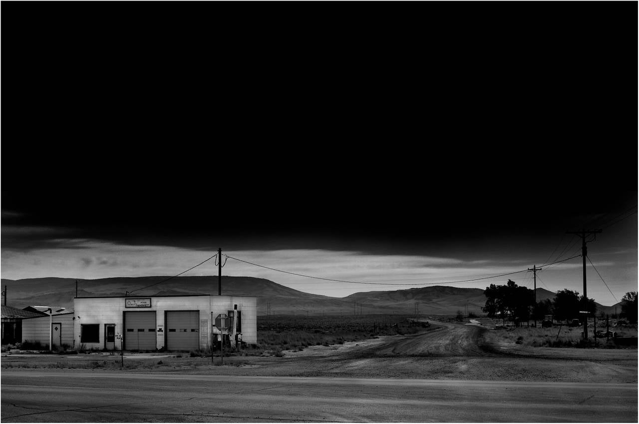 Teri Havens Black and White Photograph - Jeffery City, Wyoming