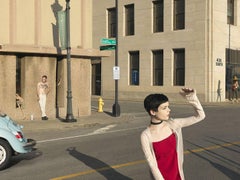 South & Pershing Street, fotografia a colori, stampa a inchiostro a pigmenti d'archivio, firmata