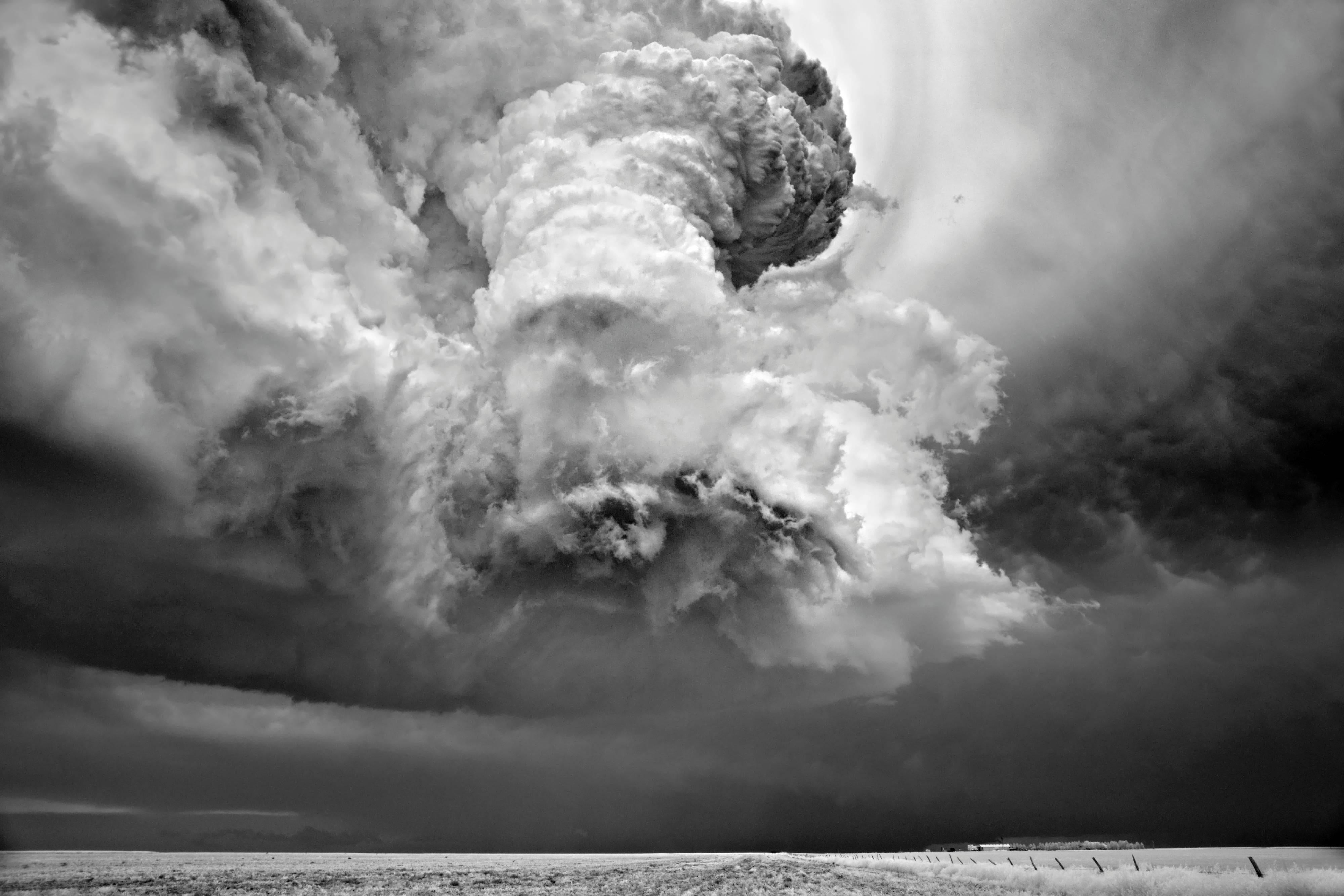 Mitch Dobrowner Black and White Photograph - Arm of God, limited edition photograph, signed, archival pigment ink 
