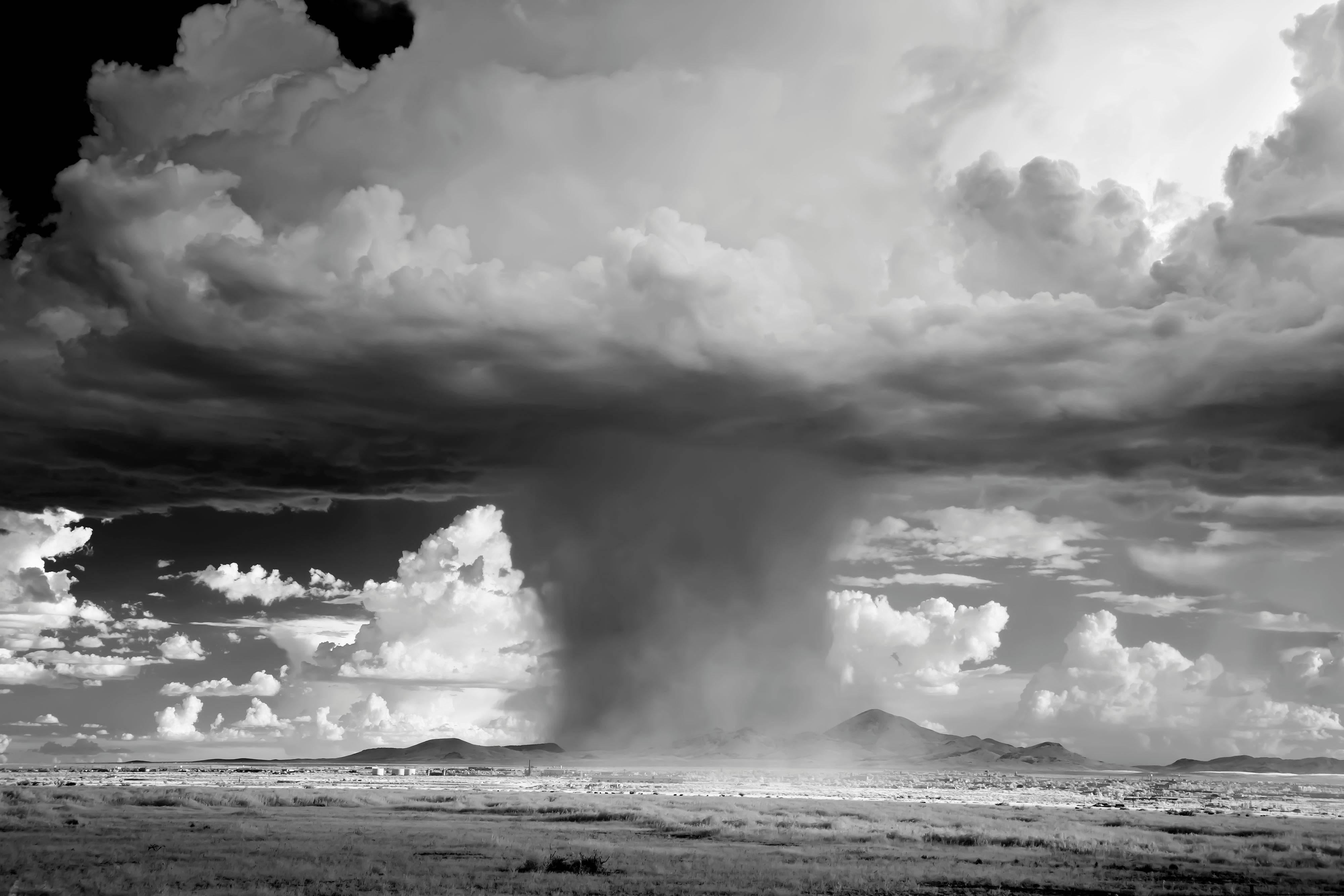 Mitch Dobrowner Black and White Photograph - Monsoon 