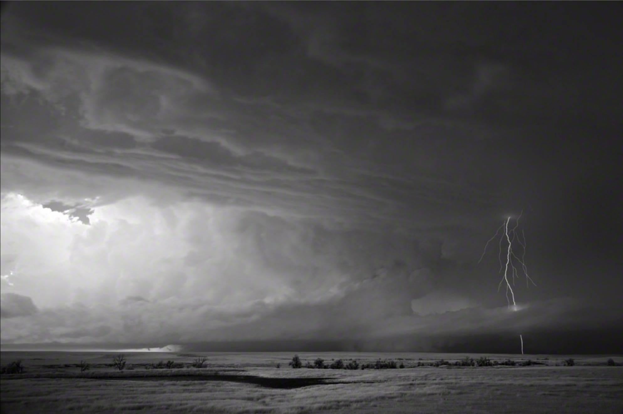 Mitch Dobrowner Black and White Photograph - Storm and Last Light
