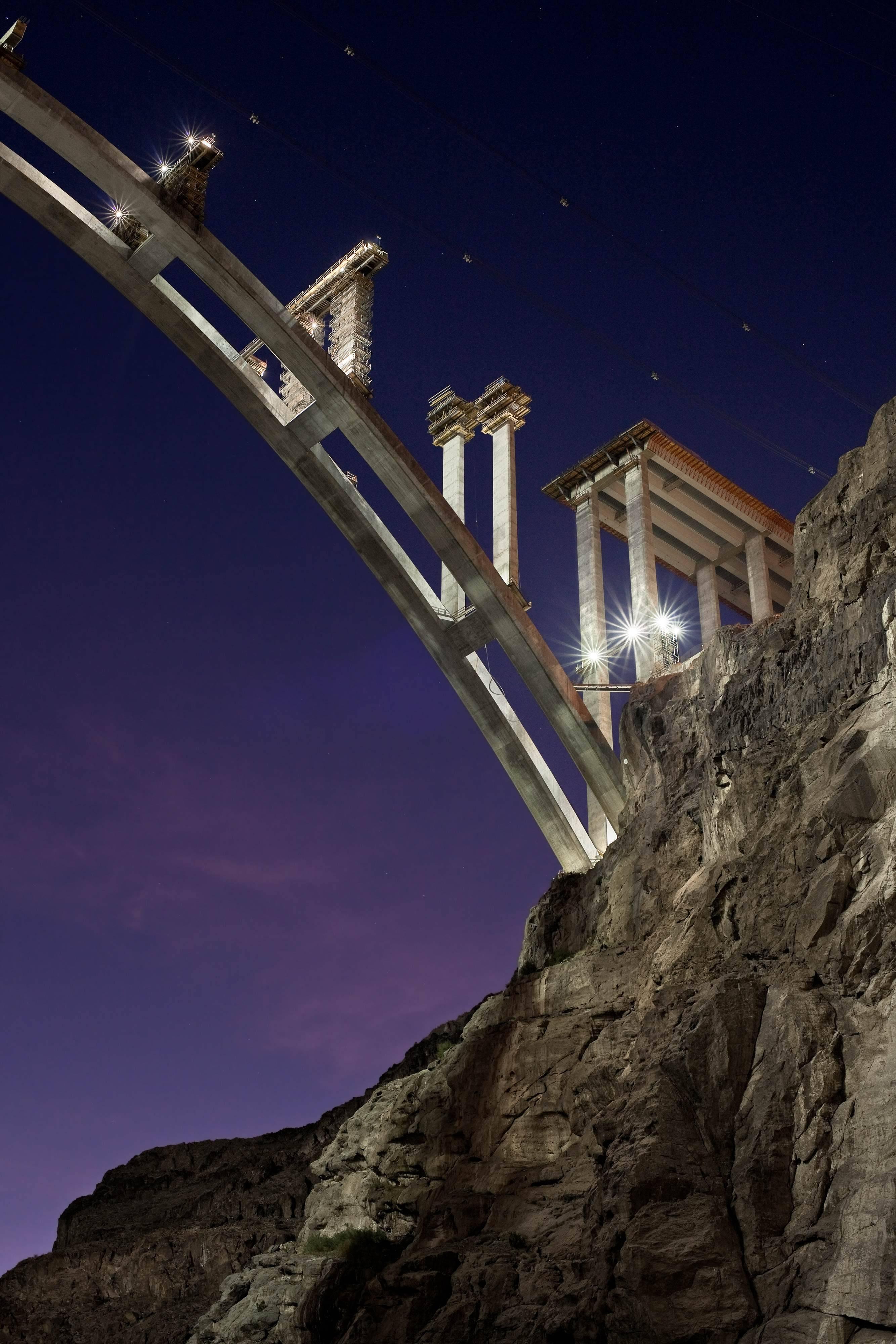 Jamey Stillings Color Photograph - Nevada Pier Construction, November 24