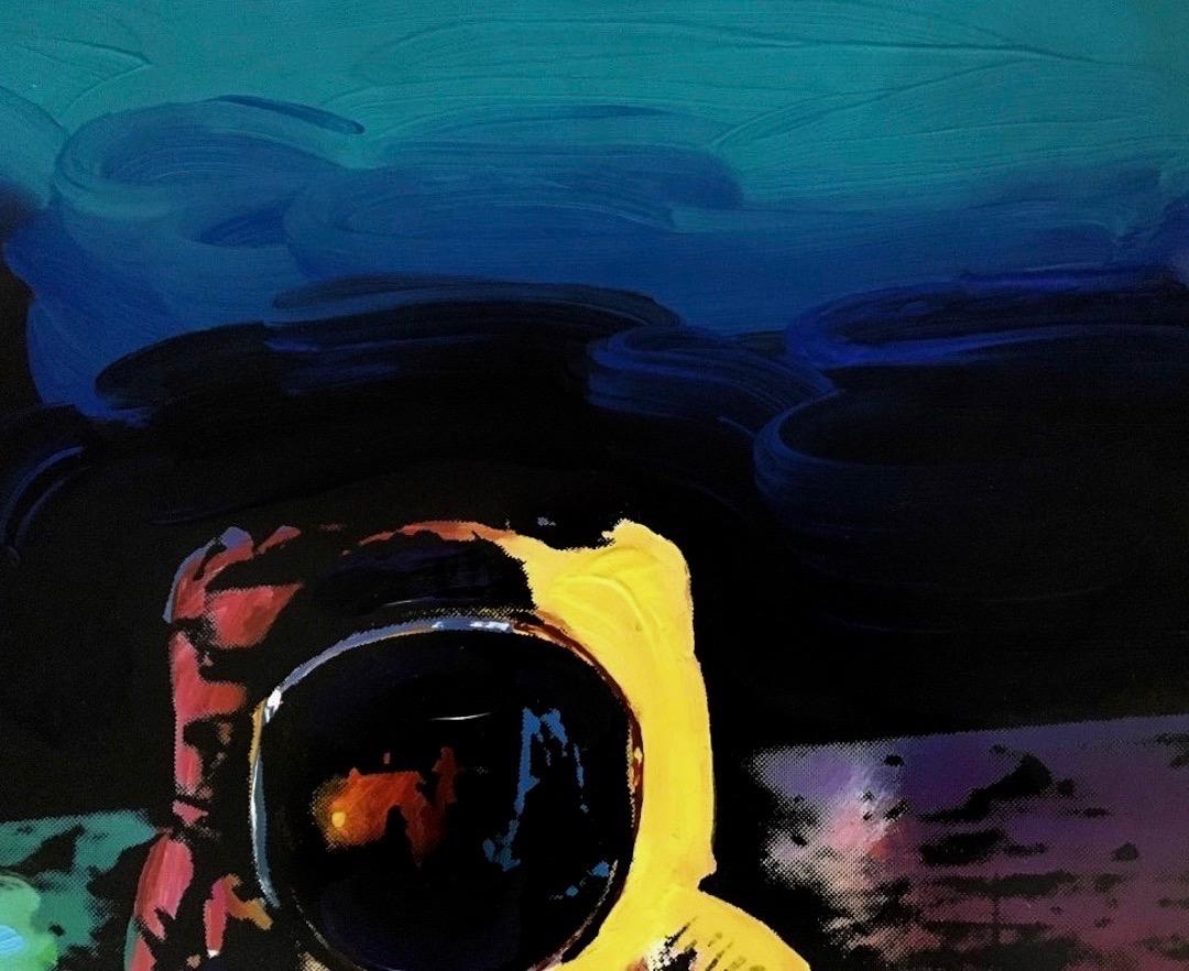 Moonwalk - Pop Art Painting by Peter Max