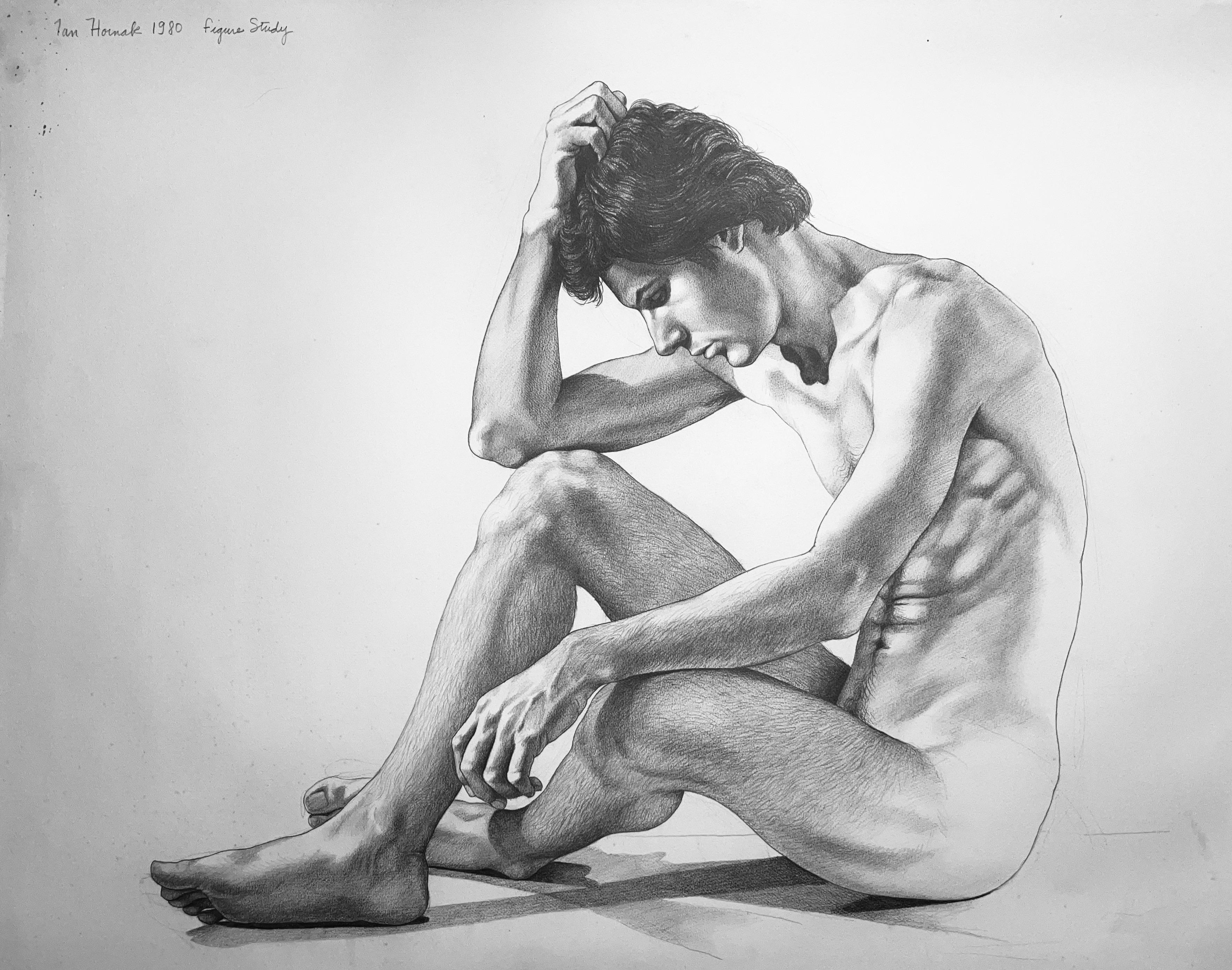 Ian Hornak Figurative Art - Figure Study (John Huszar)