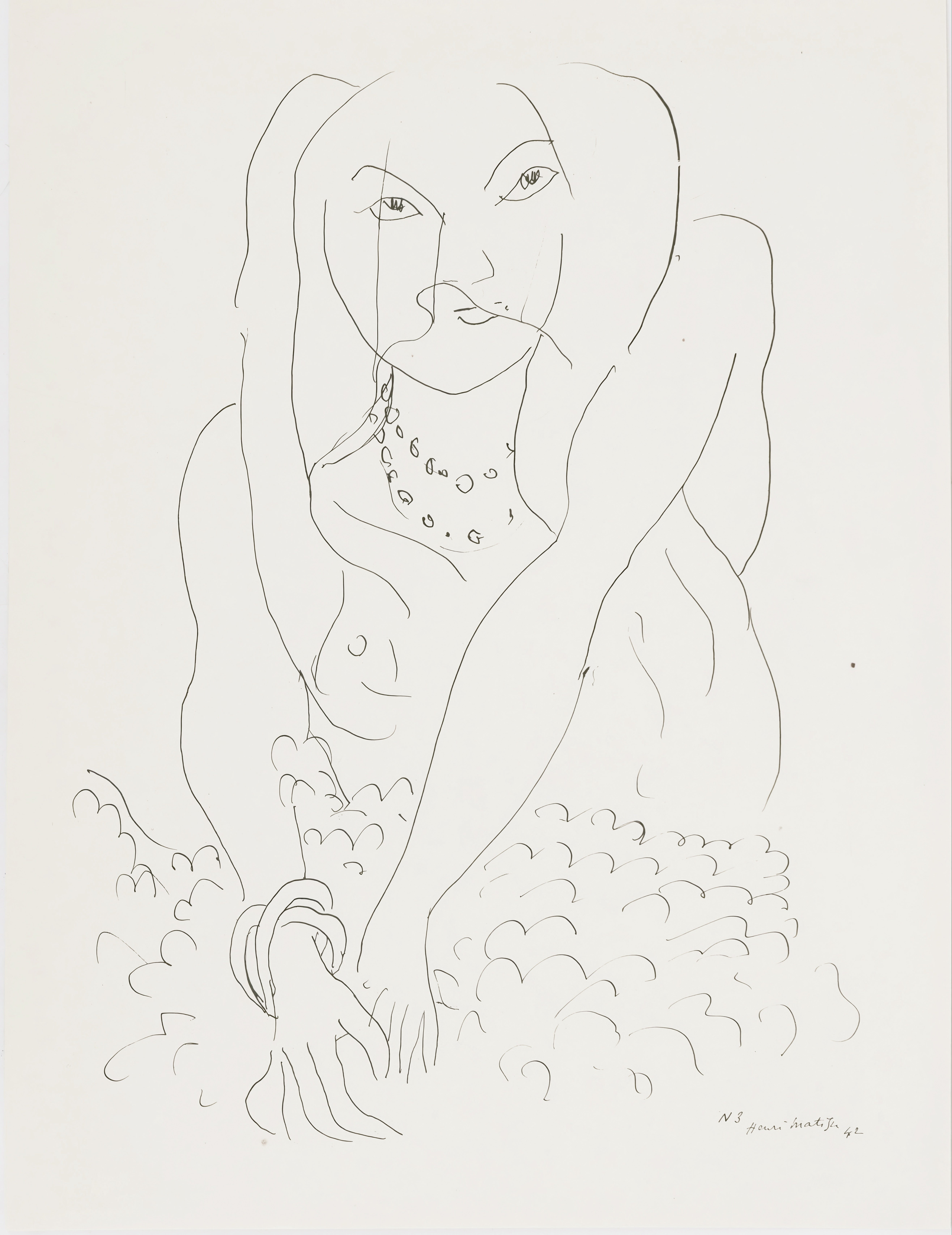 Henri Matisse, Thème n° 3, extrait de « Thèmes et variations », 1943 (d'après)