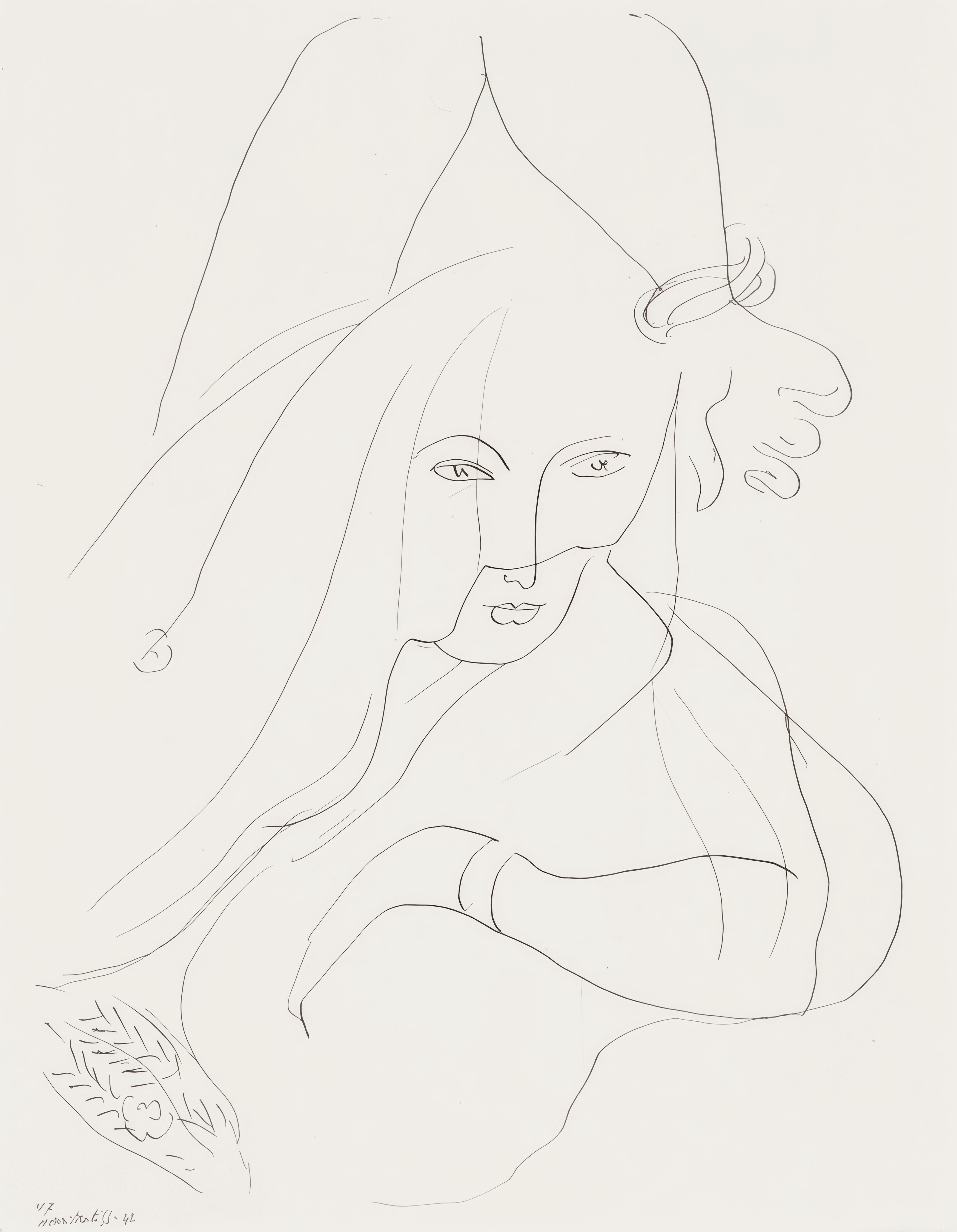 Henri Matisse, Thème n° 7, extrait de « Thèmes et variations », 1943 (d'après)
