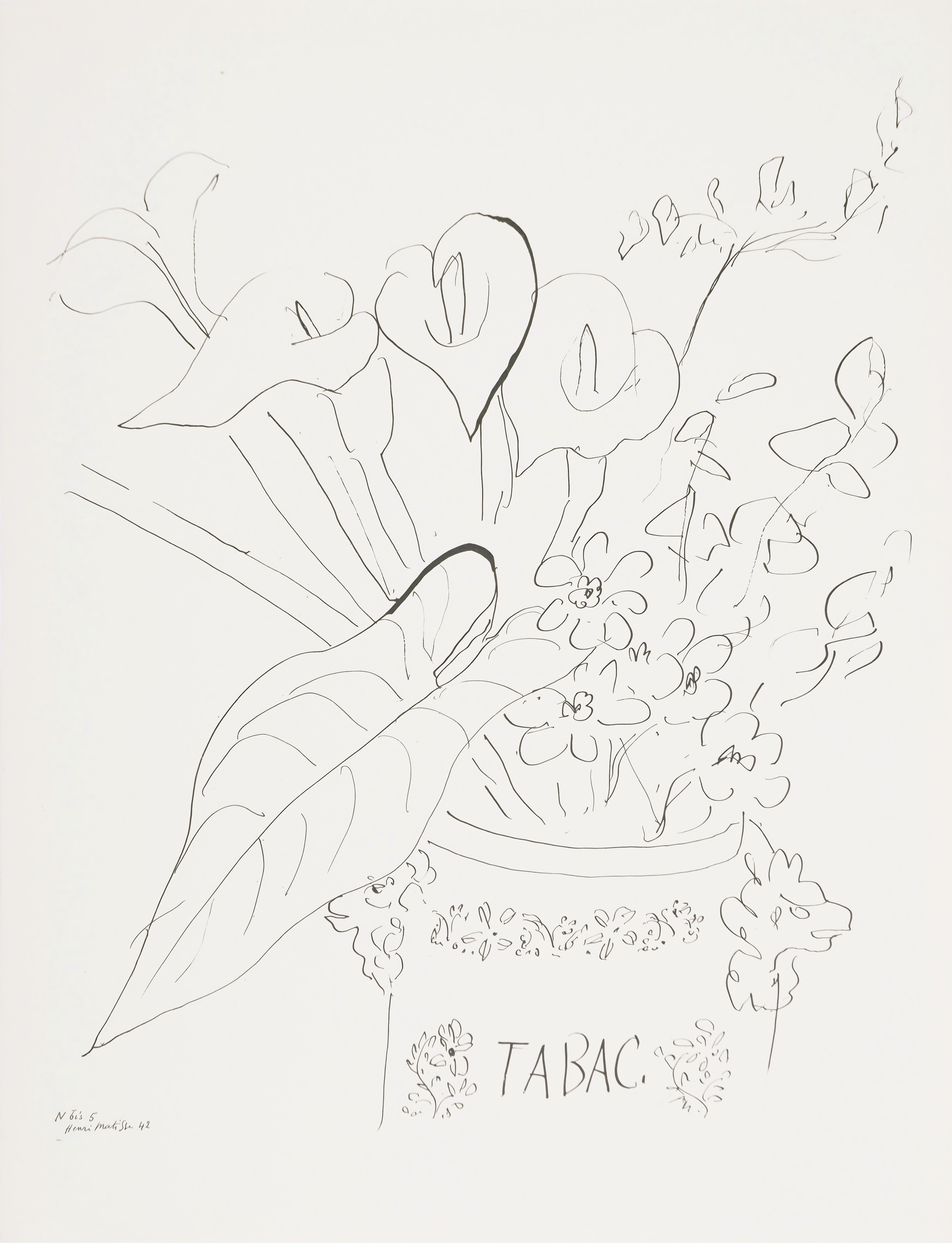 Title: Theme N bis 5
Year: February 7, 1943
Medium: Collotype on vélin pur fil paper
Size: 13.15 x 10.04 inches
Condition: Very good
Inscription: Signed in the plate, unnumbered
Publisher: Martin Fabiani, éditeur, Paris
Printer: Georges Duval,