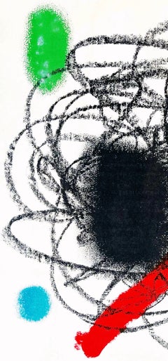 Joan Miro, The Red Bird, from Derriere le Miroir, 1961