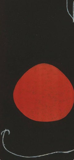 Joan Miró, «Pájaro ante el sol», de *Derrière le miroir*, 1961
