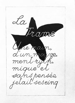 Georges Braque, “La cornice”, da *Derrière le miroir*, 1960