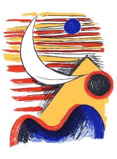 Alexander Calder, „Der Mond und der Gelbe Berg“, „Derrière le Miroir“, 1960