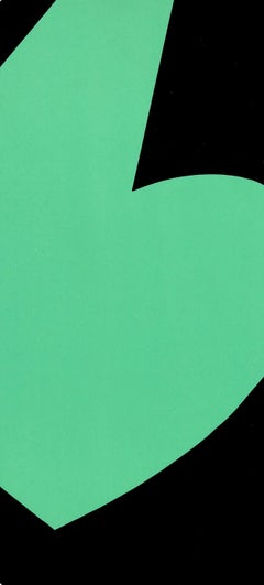 Ellsworth Kelly, Verde y negro, de Derriere le Miroir, 1958