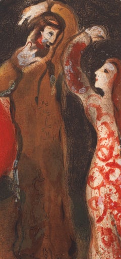 Marc Chagall, The Meeting of Ruth and Boaz, from Drawings for the Bible, 1960