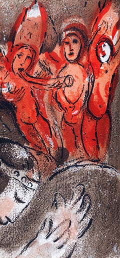 Marc Chagall, Sarah and the Angels, from Drawings for the Bible, 1960