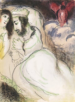 Marc Chagall, Sarah and Abimelech, from Drawings for the Bible, 1960