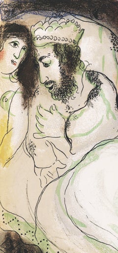 Marc Chagall, Sarah and Abimelech, from Drawings for the Bible, 1960