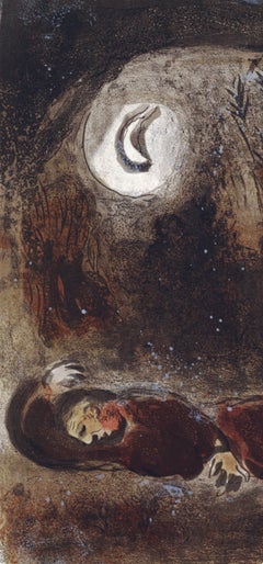 Marc Chagall, Ruth at the Feet of Boaz, from Drawings for the Bible, 1960