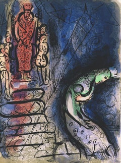 Marc Chagall, Ahasuerus Dismisses Vashti, from Drawings for the Bible, 1960