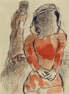 Marc Chagall, Tamar, Daughter-in-Law of Judah, from Drawings for the Bible, 1960