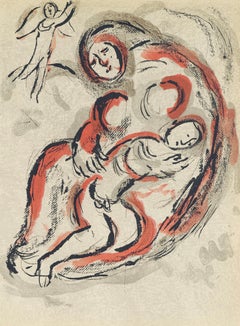 Marc Chagall, Hagar in the Desert, from Drawings for the Bible, 1960
