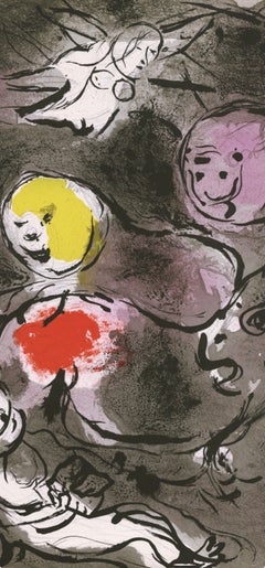 Marc Chagall, The Prophet Daniel with the Lions, Drawings for the Bible, 1960