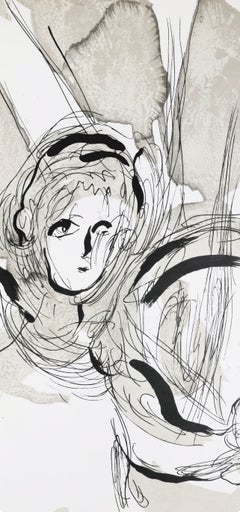 Marc Chagall, The Angel with the Sword, from Drawings for the Bible, 1960