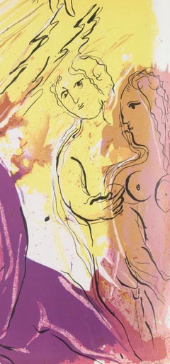Marc Chagall, Angel of Paradise, from Drawings for the Bible, 1960