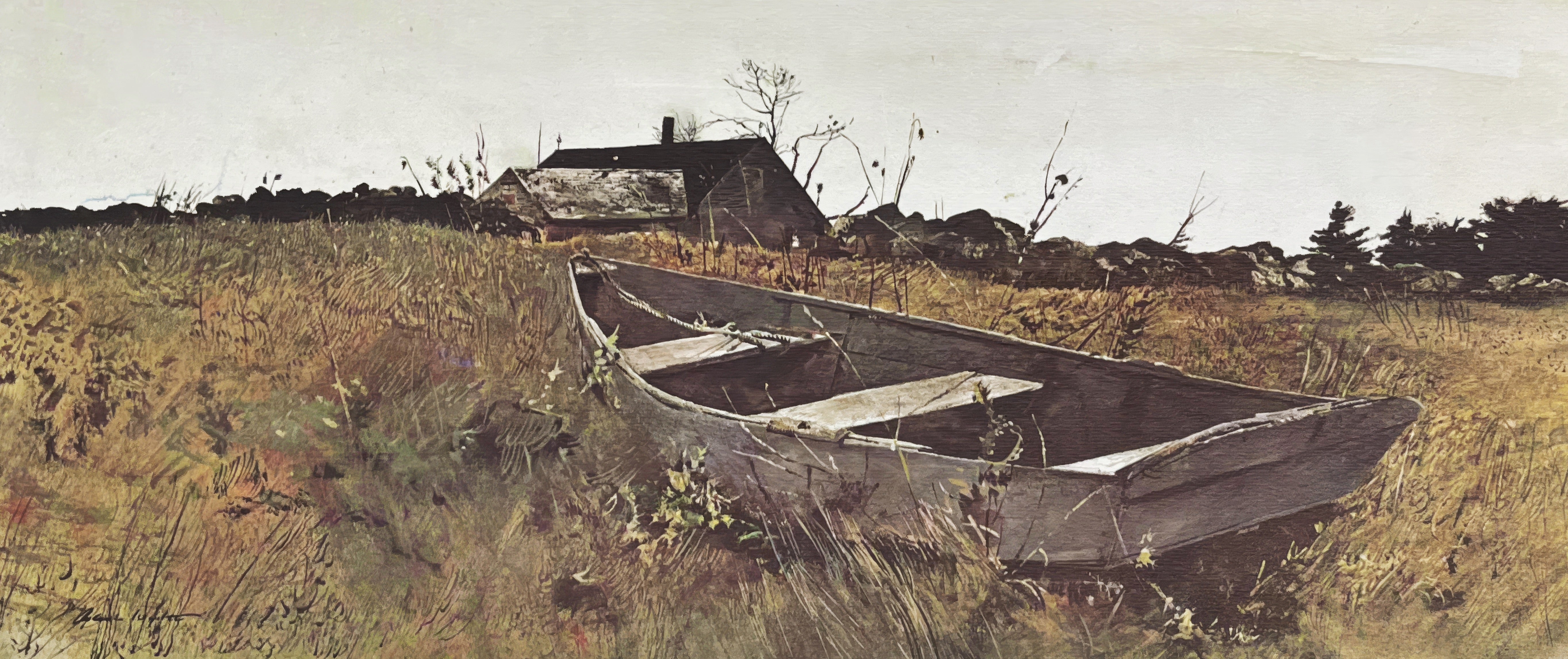 Andrew Wyeth, Teel’s Island, from The Four Seasons, 1962 (after)