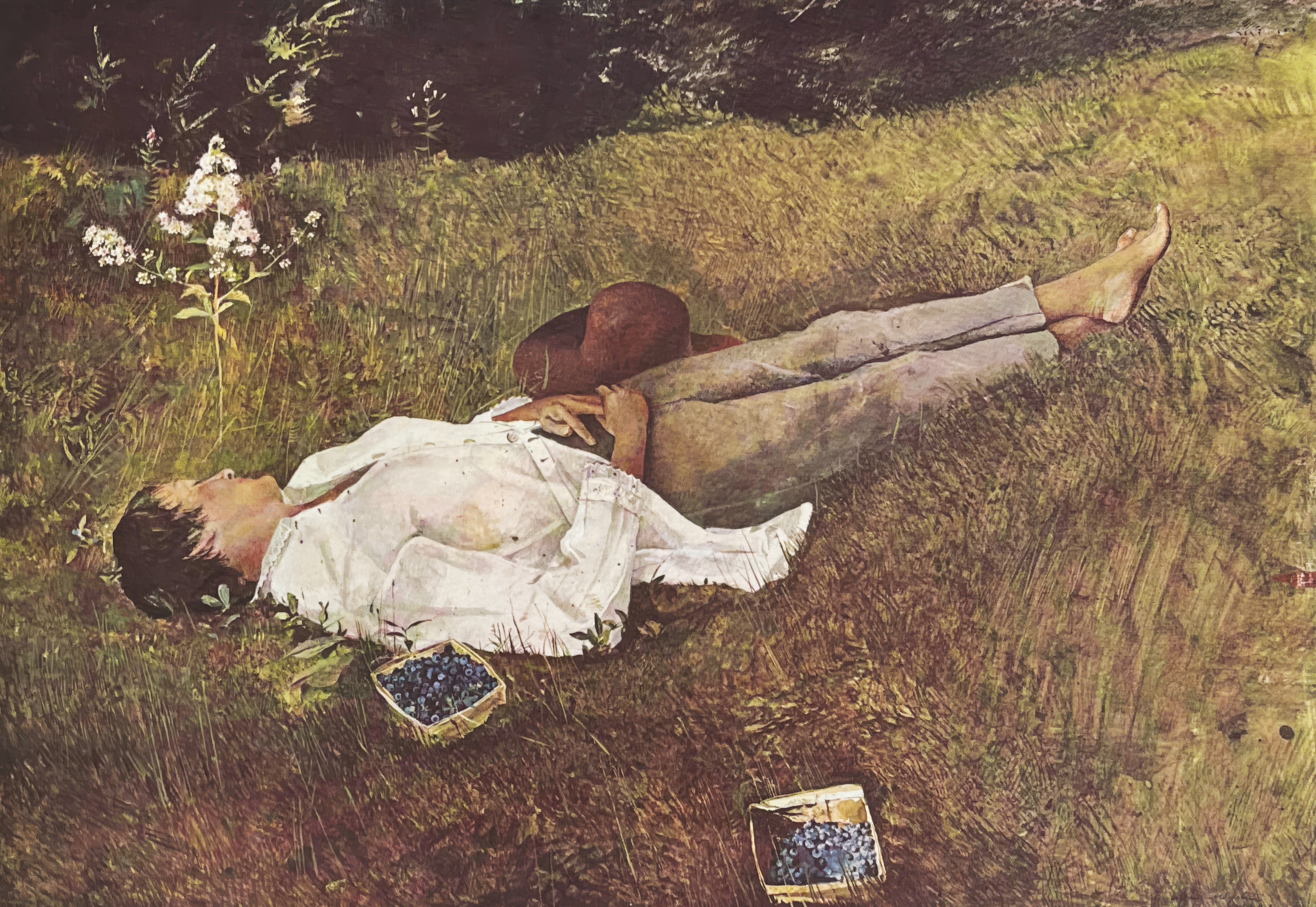 Andrew Wyeth, The Berry Picker, from The Four Seasons, 1962 (after)