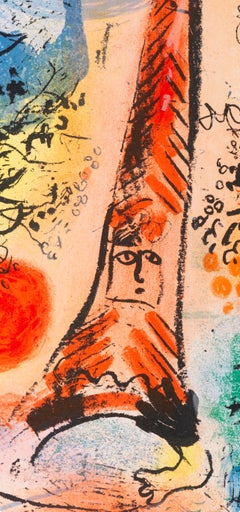 Marc Chagall, Vision of Paris, from Chagall Lithographer I, 1960