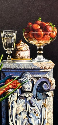 Ian Hornak, Still Life with Lobster, Helicona, and Silver Pitcher, 1998