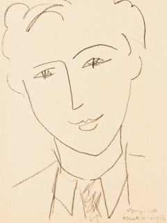 Henri Matisse, Georges Salles, from Portraits by Henri Matisse, 1954 (after)