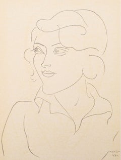 Henri Matisse, Miss A.Nelck, from Portraits by Henri Matisse, 1954 (after)