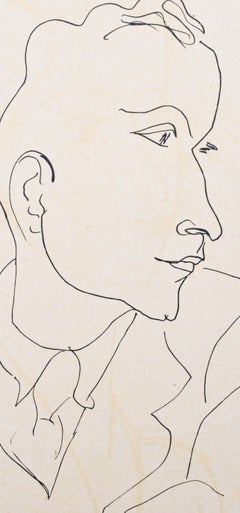 Henri Matisse, Louis Aragon, from Portraits by Henri Matisse, 1954 (after)