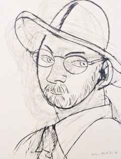 Henri Matisse, Autorretrato con sombrero de paja, 1954 (after)