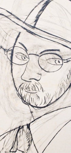 Henri Matisse, Autorretrato con sombrero de paja, 1954 (after)