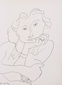 Henri Matisse, Mrs. L.D., from Portraits by Henri Matisse, 1954 (after)
